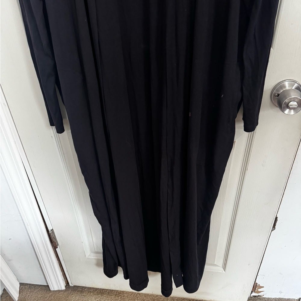 Athleta Modal Full Length Robe Lounge Black S/M - Picture 6 of 14